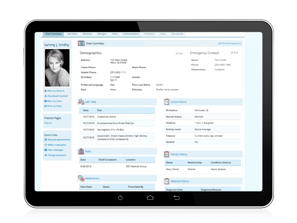 Orthopedics Practice Management Patient Portal