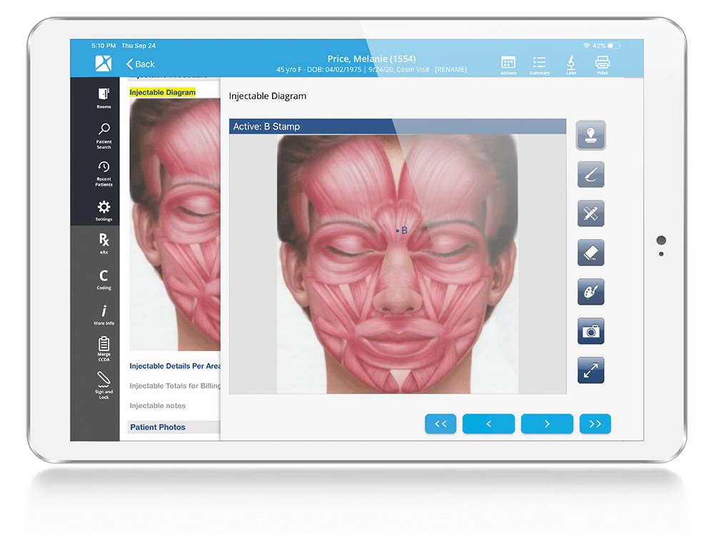 Plastic Surgery EHR Smart Stamping