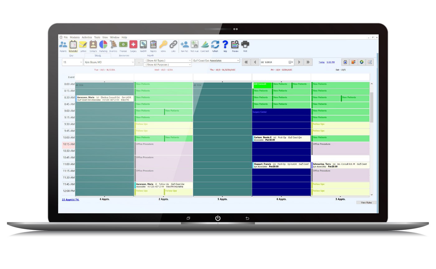 Patient Scheduling Practice Management Software Nextech