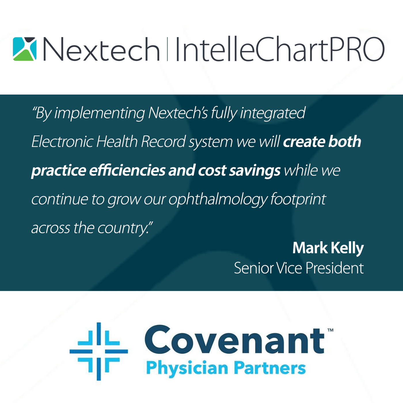 Covenant Physician Partners Selects Nextech's Ophthalmology EHR and ASC Solution